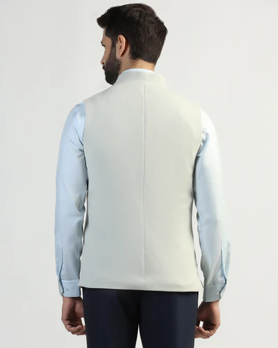 Bandhgala_Formal_Mint_Textured_Waistcoat_Clarins-CV000814D1-image2