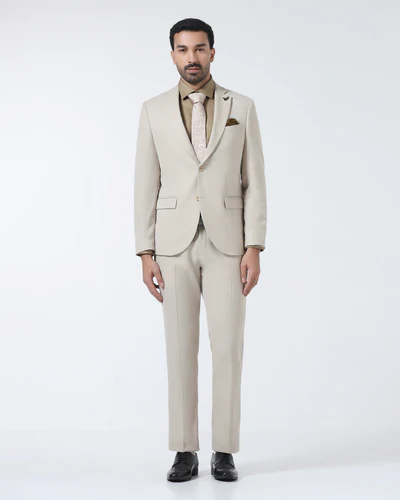 Beige_Two_Piece_Textured_Suit_Rex-CP002406A2-image1