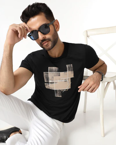 Black_Crew_Neck_Solid_T_Shirt_Rust-ET003564N1-image1