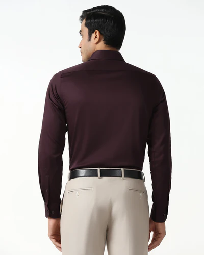 Cherry_Lacquer_Non_Iron_Solid_Shirt_Sylvia-MS014469M1-image2