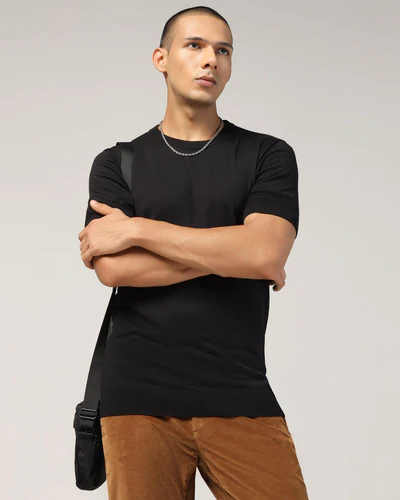 Crew_Neck_Black_Yarn_Dyed_Tshirt_Miya-ETCC3173Z1MA24FL-image1