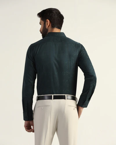 Formal-Bottle-Green-Textured-Shirt-Switch_MS013950D2_image2