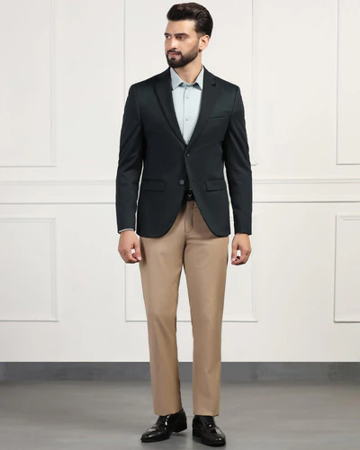 Formal_Dark_Green_Textured_Blazer_Thar-CJ002434D3-image1