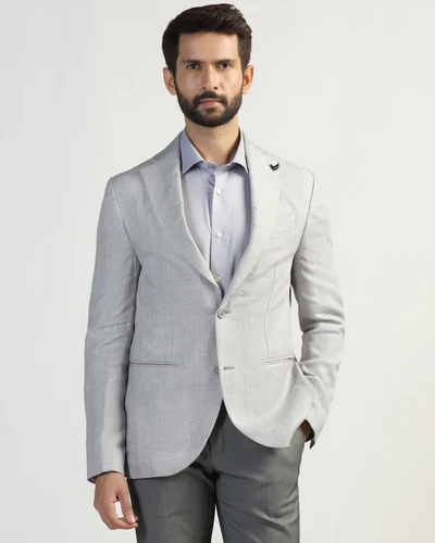 Formal_Light_Grey_Textured_Blazer_Nero-CJ002507G1-image1