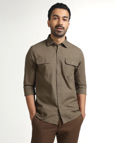 Khaki_Solid_Shirt_Renob-ES014582K1-image1