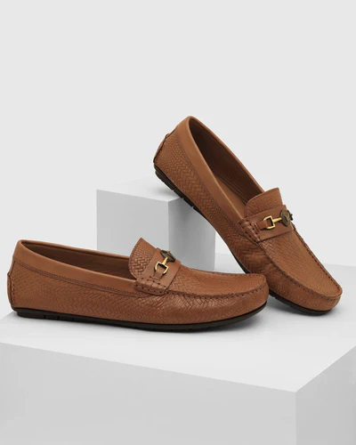 Leather_Casual_Tan_Textured_Loafer_Shoes_Thread_FL000026E2_image2
