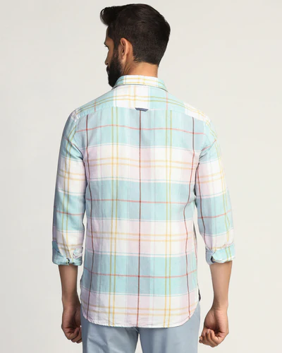 Linen_Casual_Pink_Check_Shirt_Walken-ES013991P2-image2