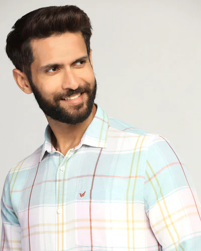 Linen_Casual_Pink_Check_Shirt_Walken-ES013991P2-image4