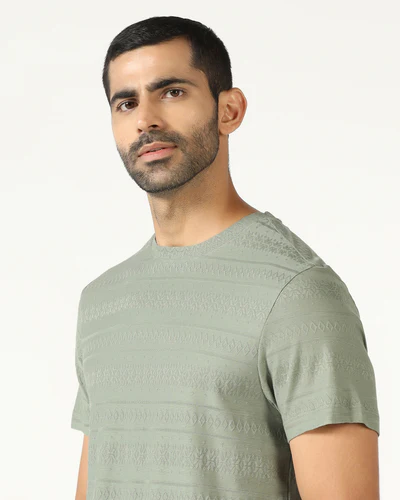 Olive_Crew_Neck_Textured_T_Shirt_Lep-ET003569V1-image4