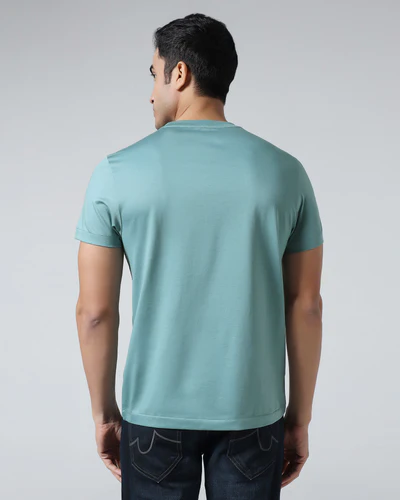 Pista_Green_Crew_Neck_Solid_T_Shirt_Peralta-ET003772D1-image2