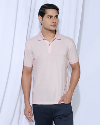 Polo-Pink-Textured-T-Shirt-Pinacle_ET003434P2_image1