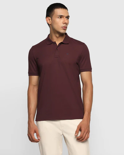 Polo_Wine_Solid_T_Shirt_Yuki-RTRC2750E1MS23FL-image1