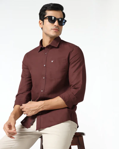 Rust_Linen_Solid_Shirt_Salmon-ES014558R2-image1