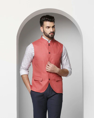 casual-bandhgala-waistcoat-in-peach-seamus-blackberrys-clothing-1