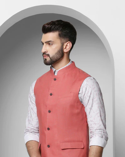 casual-bandhgala-waistcoat-in-peach-seamus-blackberrys-clothing-4